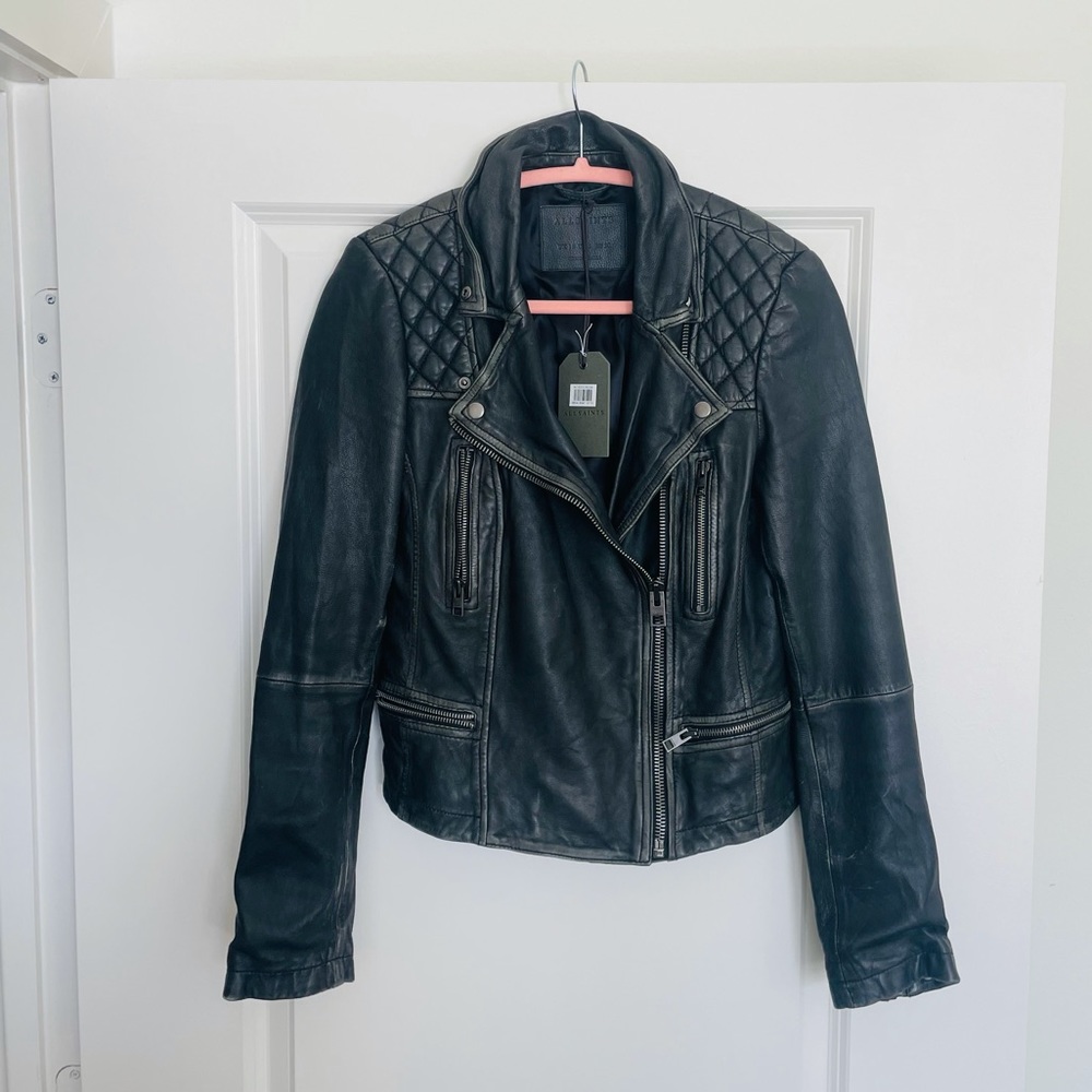 NWT Allsaints leather jacket.